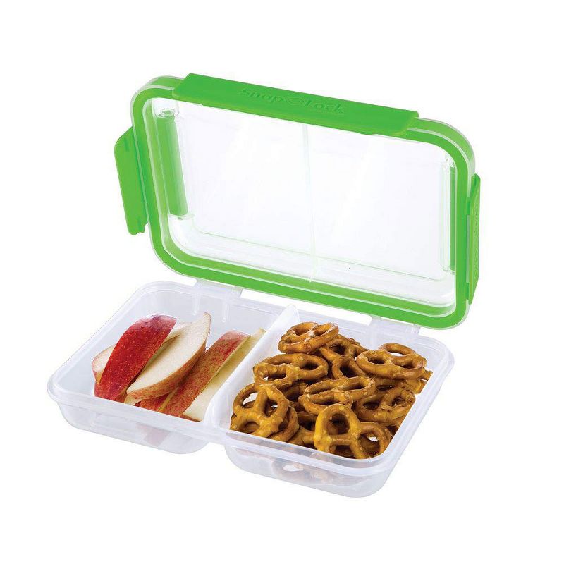 Progressive International SNL-1002G Snaplock Split To Go Food Container, Green