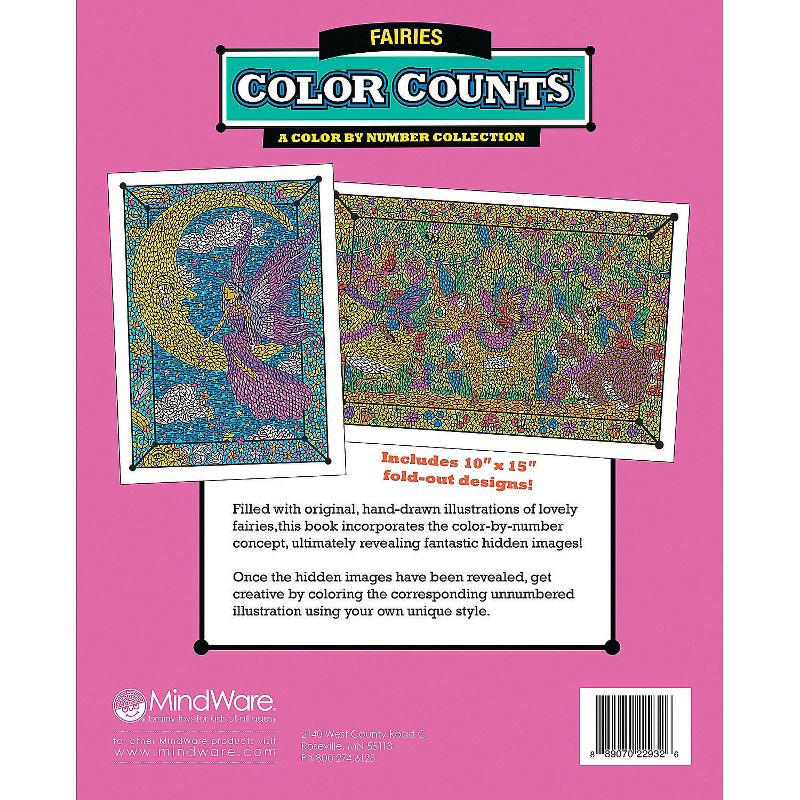 MindWare Color Counts: Fairies - Coloring Books