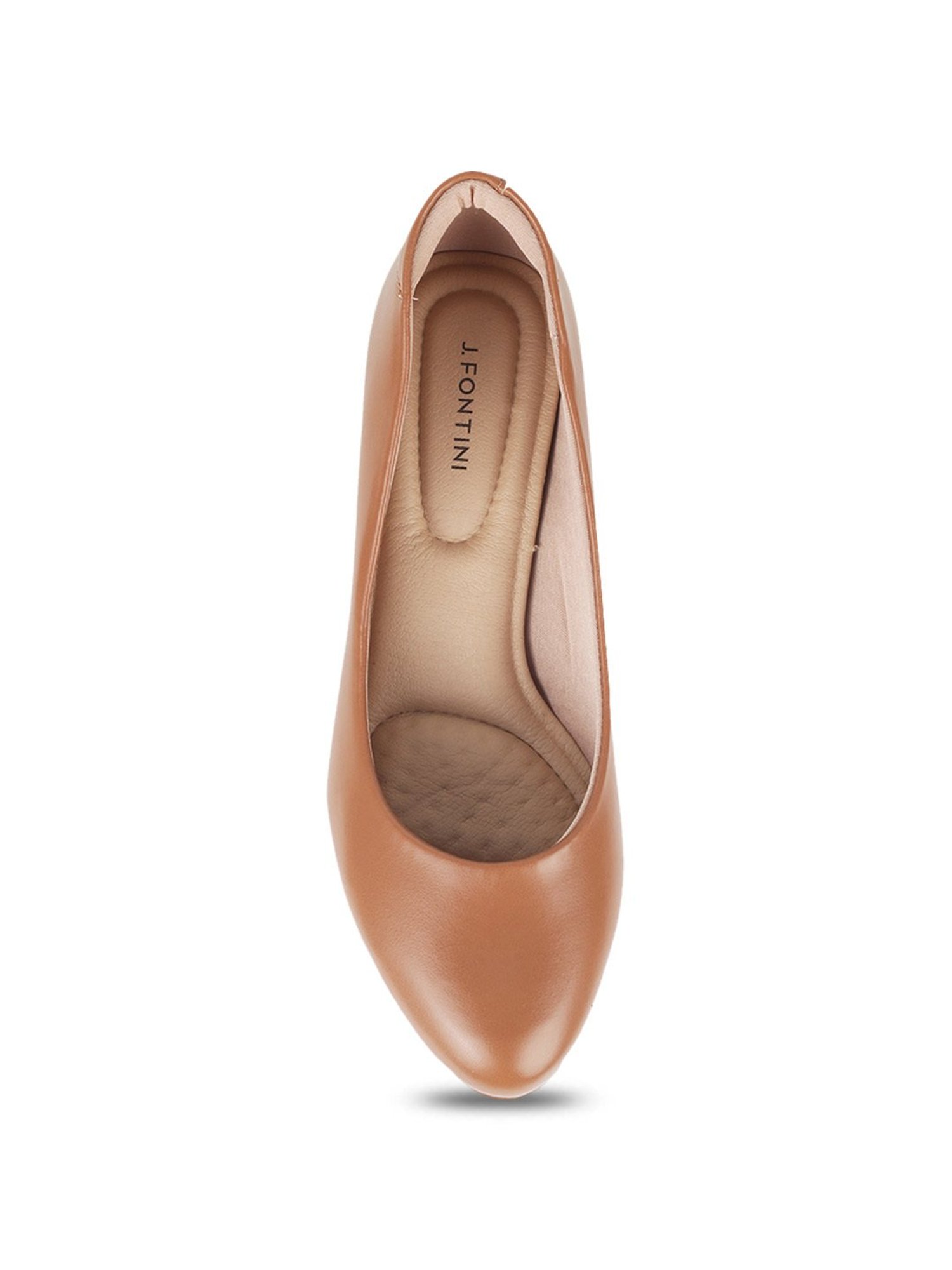 J. Fontini by Mochi Women's Tan Formal Pumps