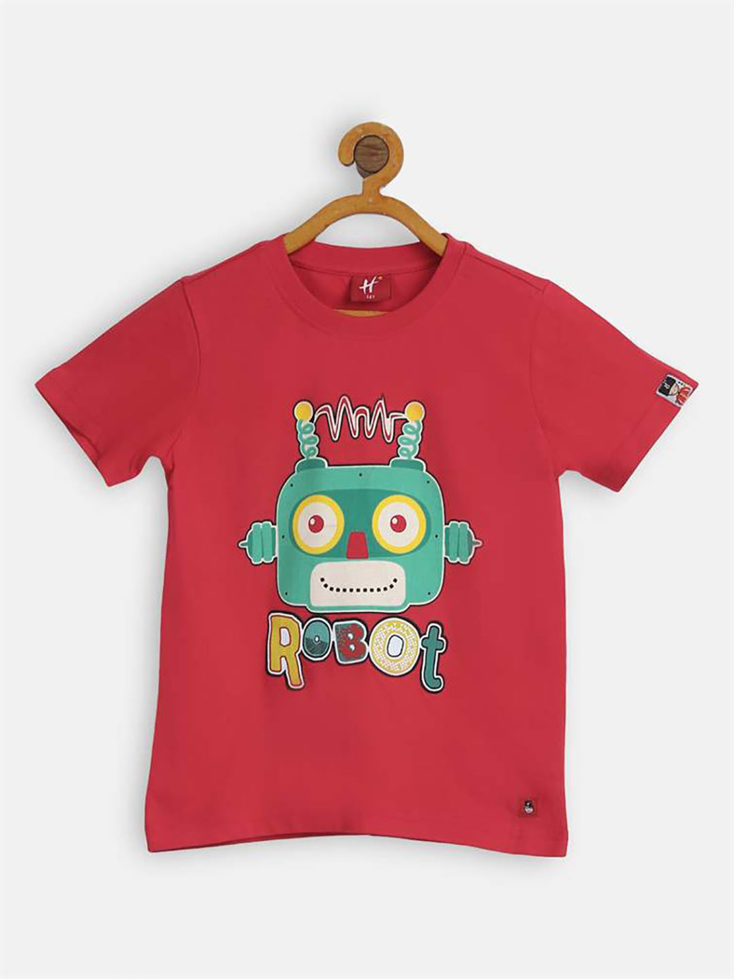 H by Hamleys Boys Red Printed T-Shirt