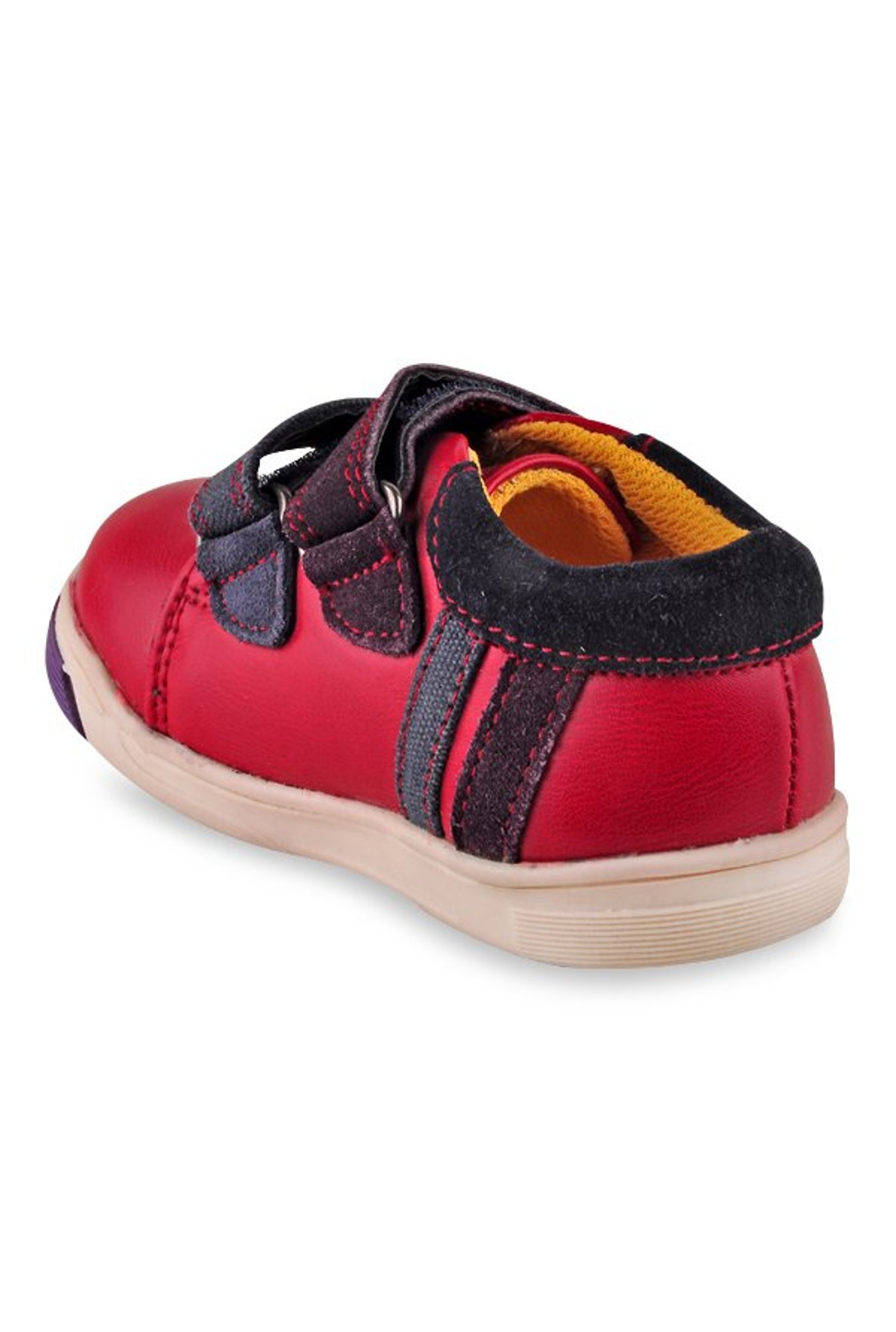 Beanz Kids Master First Walker Red & Navy Velcro Shoes