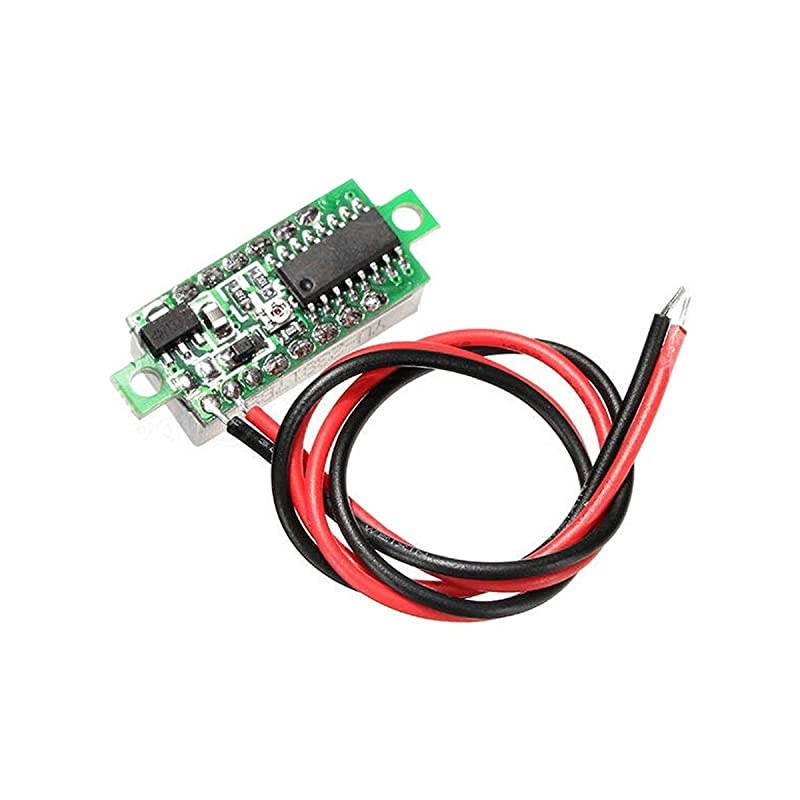Mini DC Digital Voltmeter 028 Inch TwoWire 25V30V Mini LED Digital DC Voltmeter Display Voltage Tester Meter Red Color