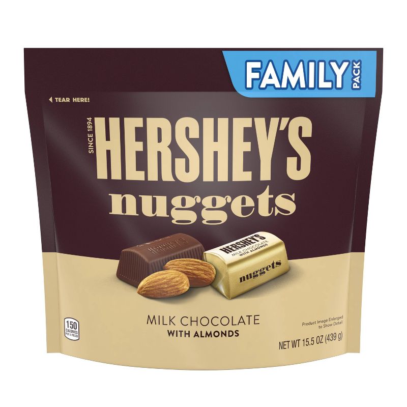 Hershey's Milk Chocolate with Almonds Nuggets - 15.5oz