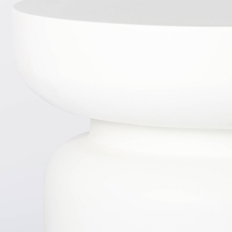 Aluminum Square Patio Side Table - Brown - Crestlive Products