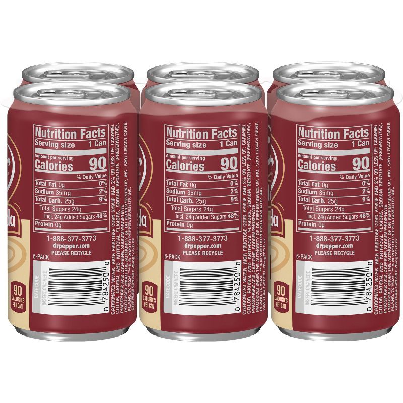 Dr Pepper Cream Soda - 6pk/7.5 fl oz Cans