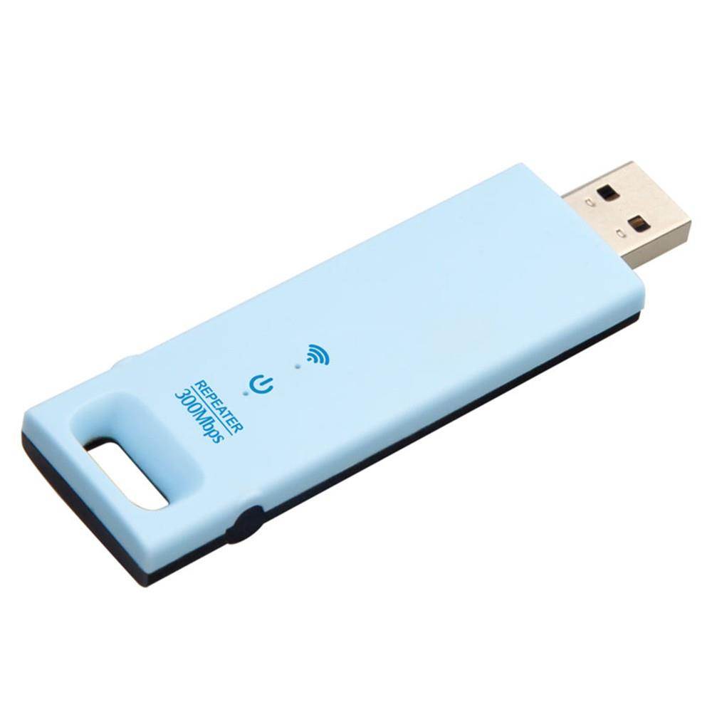 WD-R602U 300Mbps Wireless Range Extender USB WiFi Repeater Signal Booster Amplifier Blue with Black