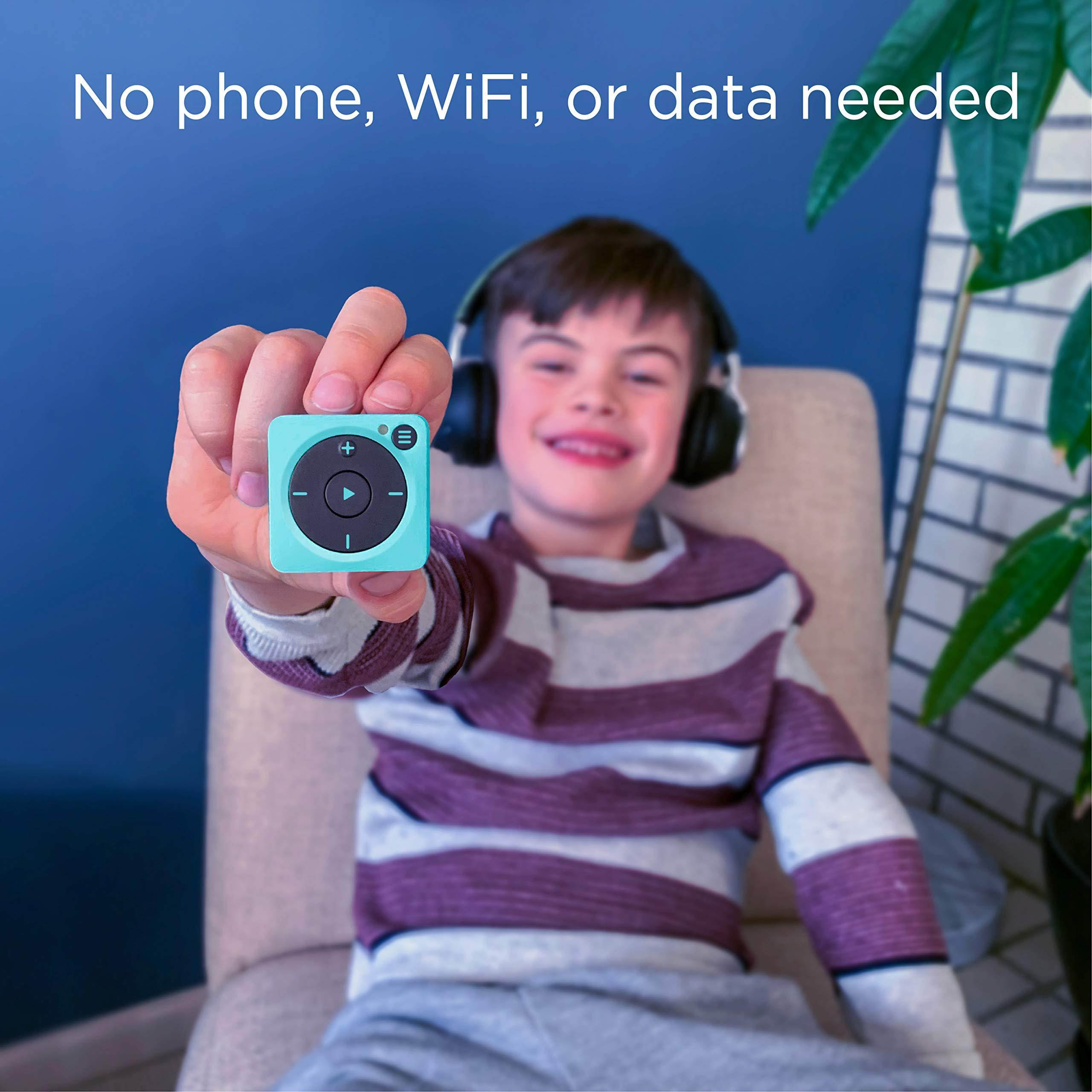 Mighty Vibe Spotify Music Player - Bluetooth & Wired Headphones - 1,000+ Song Storage - No Phone Needed - Black