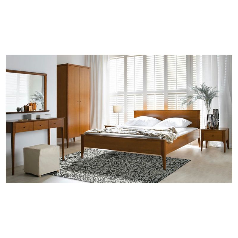 5'X8' Tie Dye Design Tufted Area Rugs Black - Weave & Wander