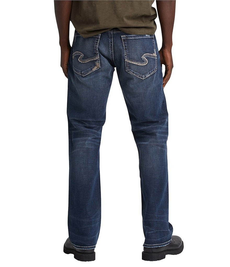 Silver Jeans Co. Gordie Loose Fit Dark Wash Subtle Whiskering Wash Jeans