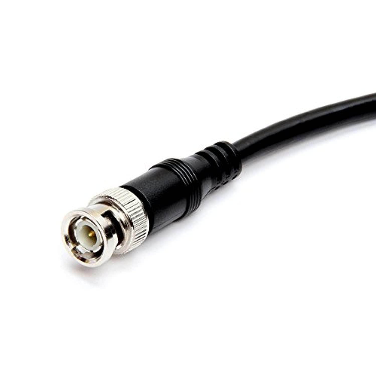 Cmple RG59U 6 Feet BNC Male to BNC Male, 75 Ohm, Coaxial BNC to BNC Video Cable, 6FT Black