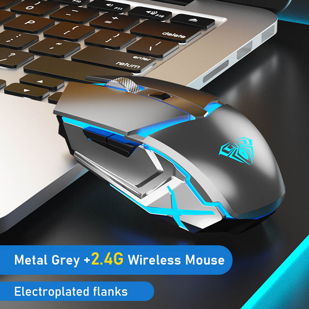 AULA SC400 Rechargeable 2.4G Wireless Gaming Mouse Cool Backlight and Greener charging design for laptop computer
