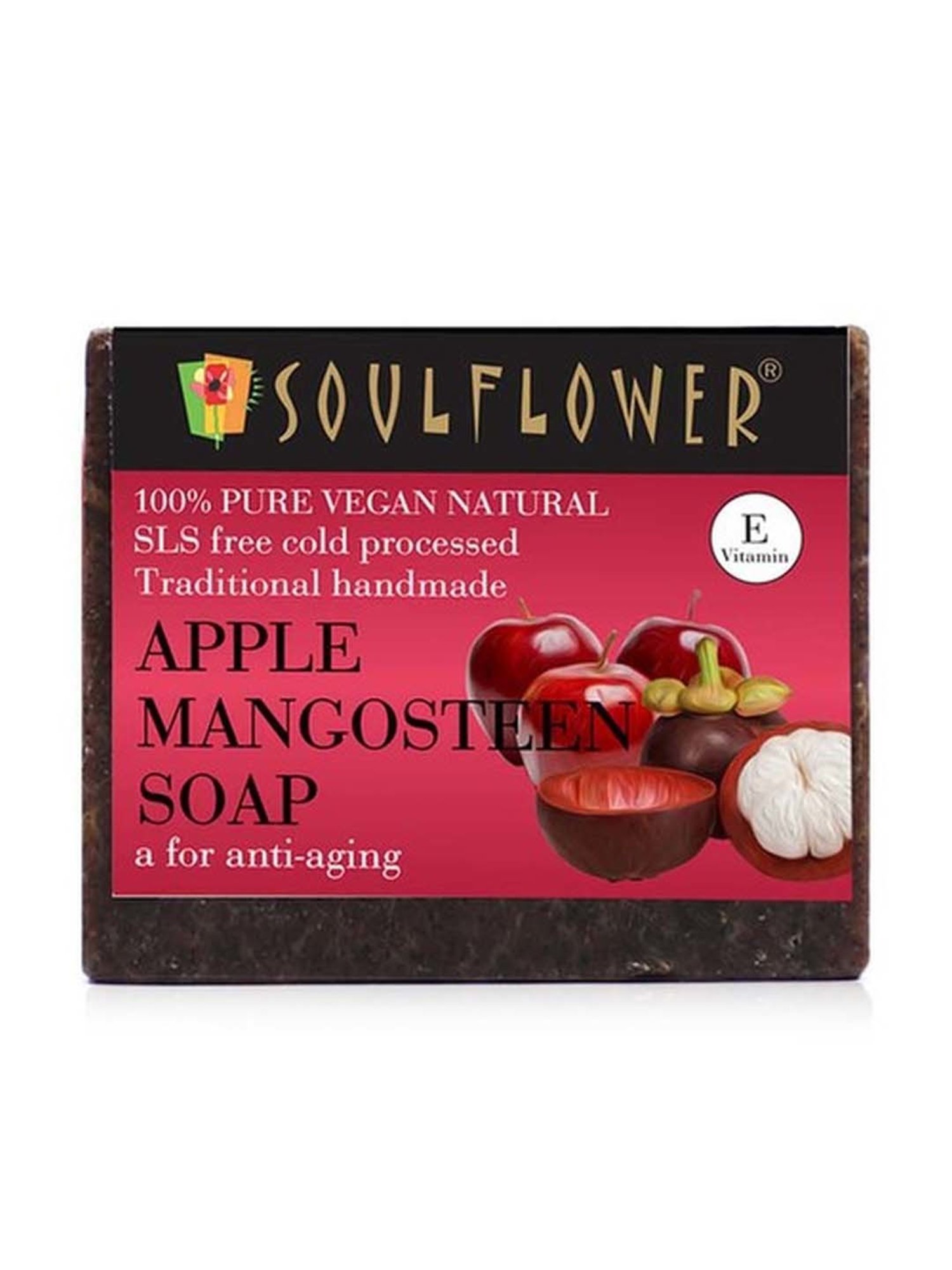 Soulflower Apple Mangosteen Soap - 150 gm
