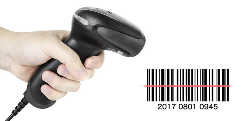Plugadget Handheld CCD Barcode Scanner Portable USB Wired 1D Cable Reader Bar Code for POS System Supermarket