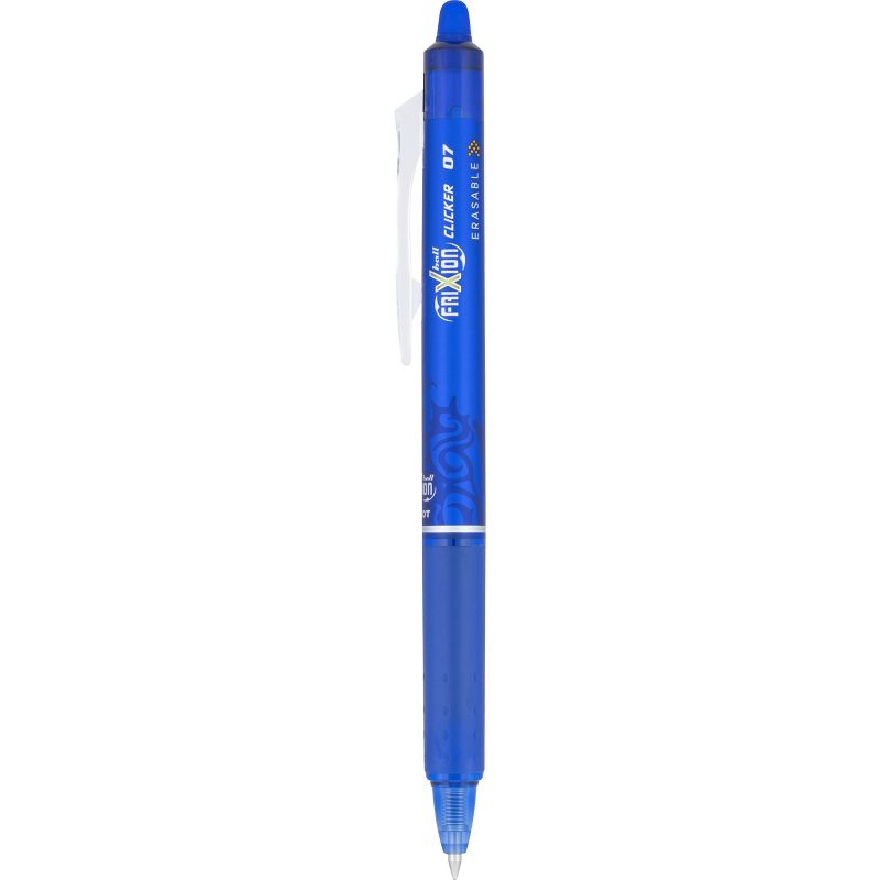 Pilot 12ct Frixion Clicker Erasable Retractable Gel Pens Fine Point 0.7mm Blue