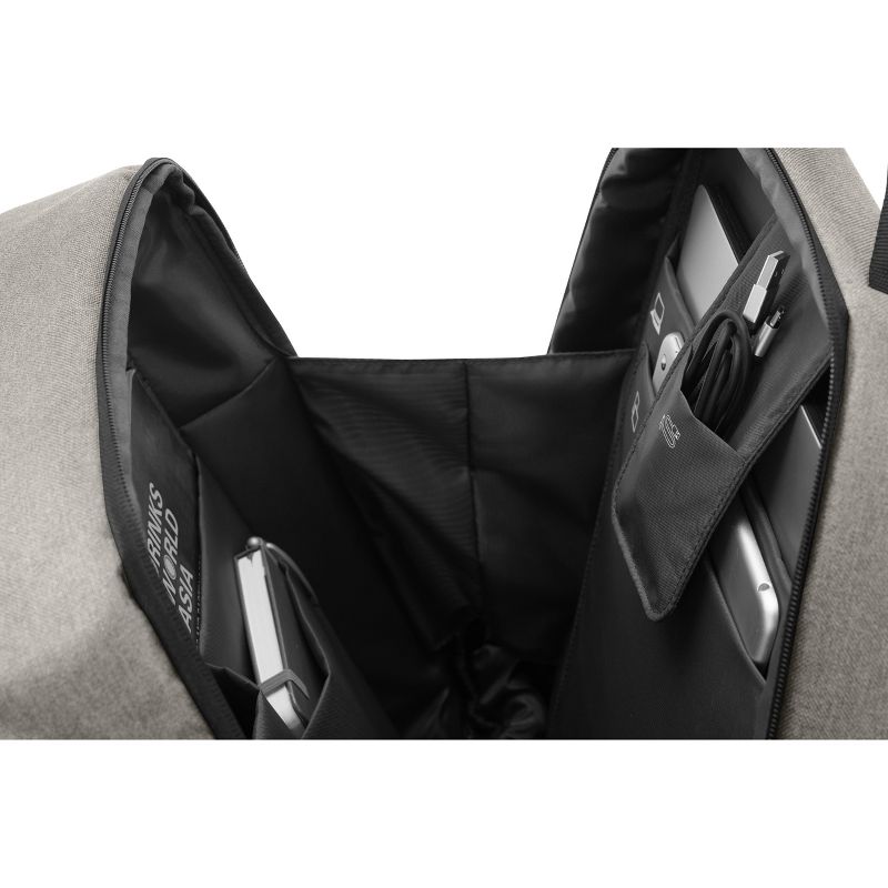 WIB Miami City Slim Backpack for up-to 14.1" Notebook , Tablet, eReader - Green - Twill Polyester - Twill Polyester, Microsuede - Shoulder Strap