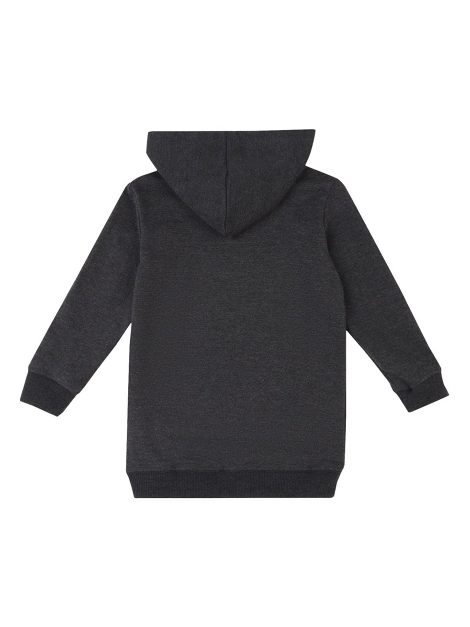 Bodycare Kids Dark Grey Printed Full Sleeves Sweatshirt