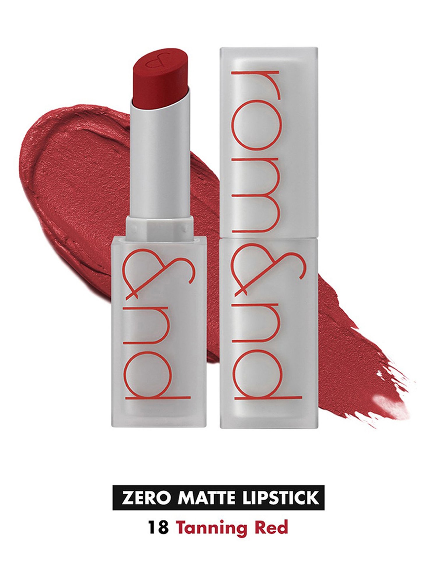 Rom&nd Zero Matte Lipstick 18 Tanning Red - 3 gm