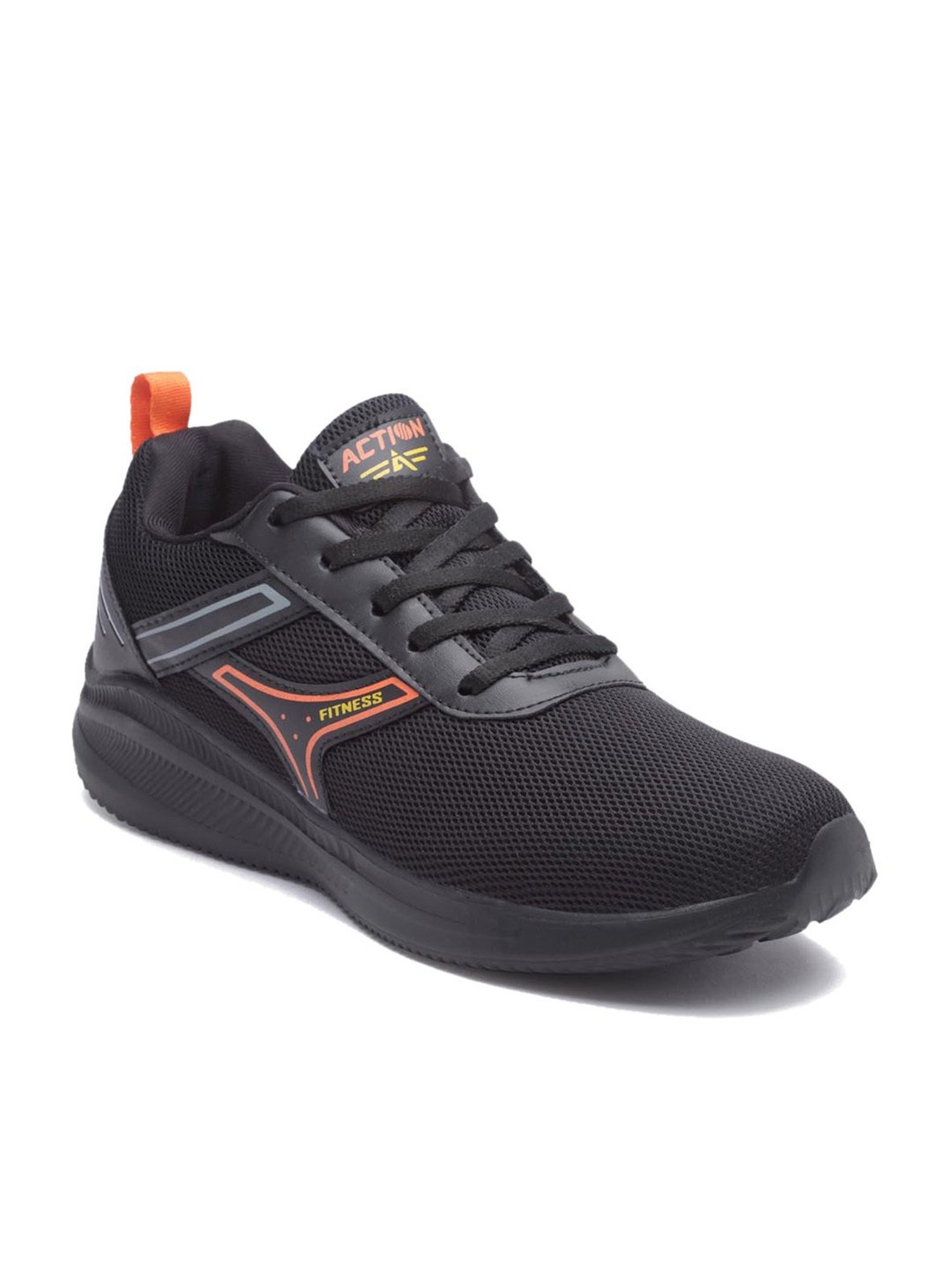 Action Men's Black Running Shoes