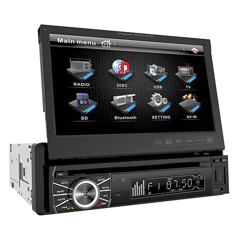 PTID-8920B In-Dash DVD AM/FM Receiver with 7-Inch Flip-Out Touchscreen Monitor and USB/SD Input