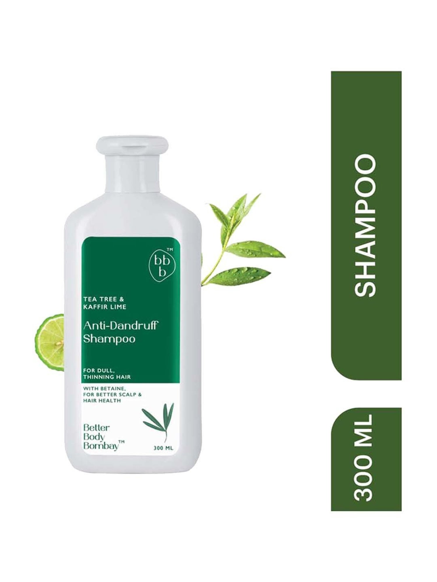 bbb Better Body Bombay Tea Tree & Kaffir Lime Anti-Dandruff Shampoo - 300 ml