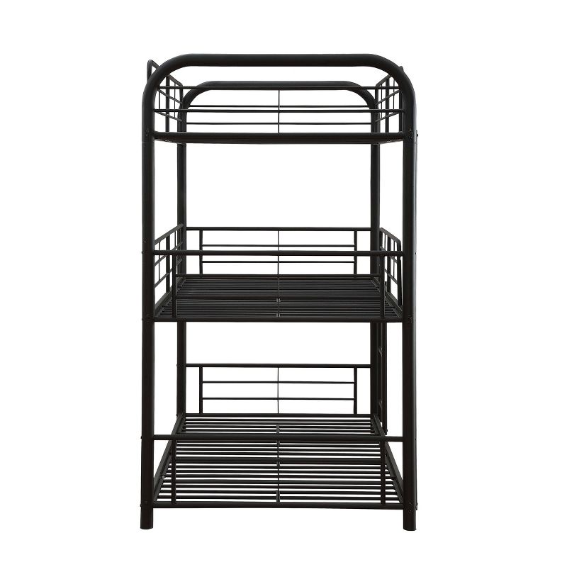 Twin Cairo Triple Bunk Bed Sandy Black - Acme Furniture