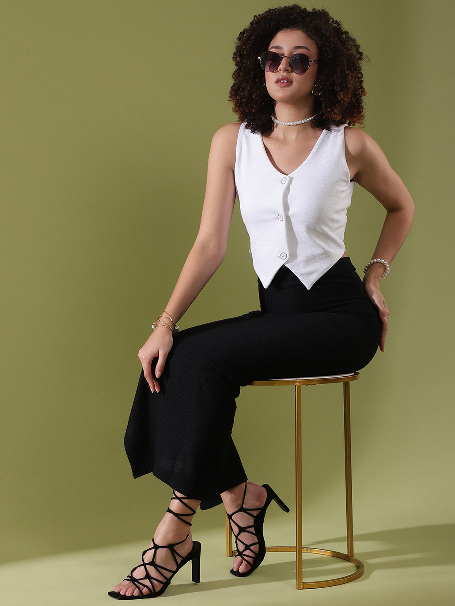 SELVIA Black Maxi Skirt