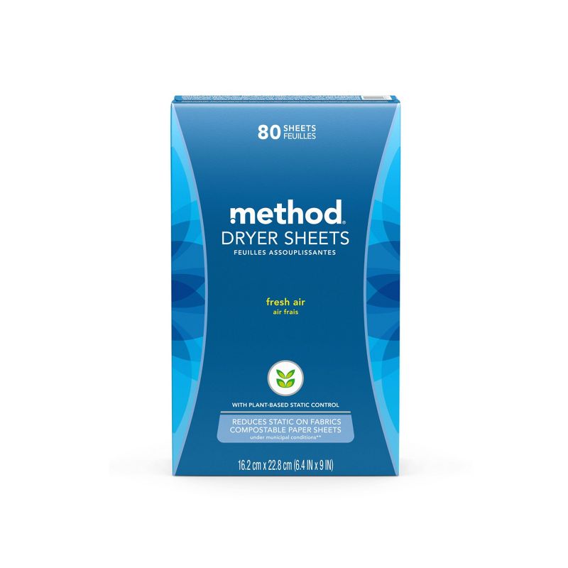 Method Fresh Air Dryer Sheets - 80ct
