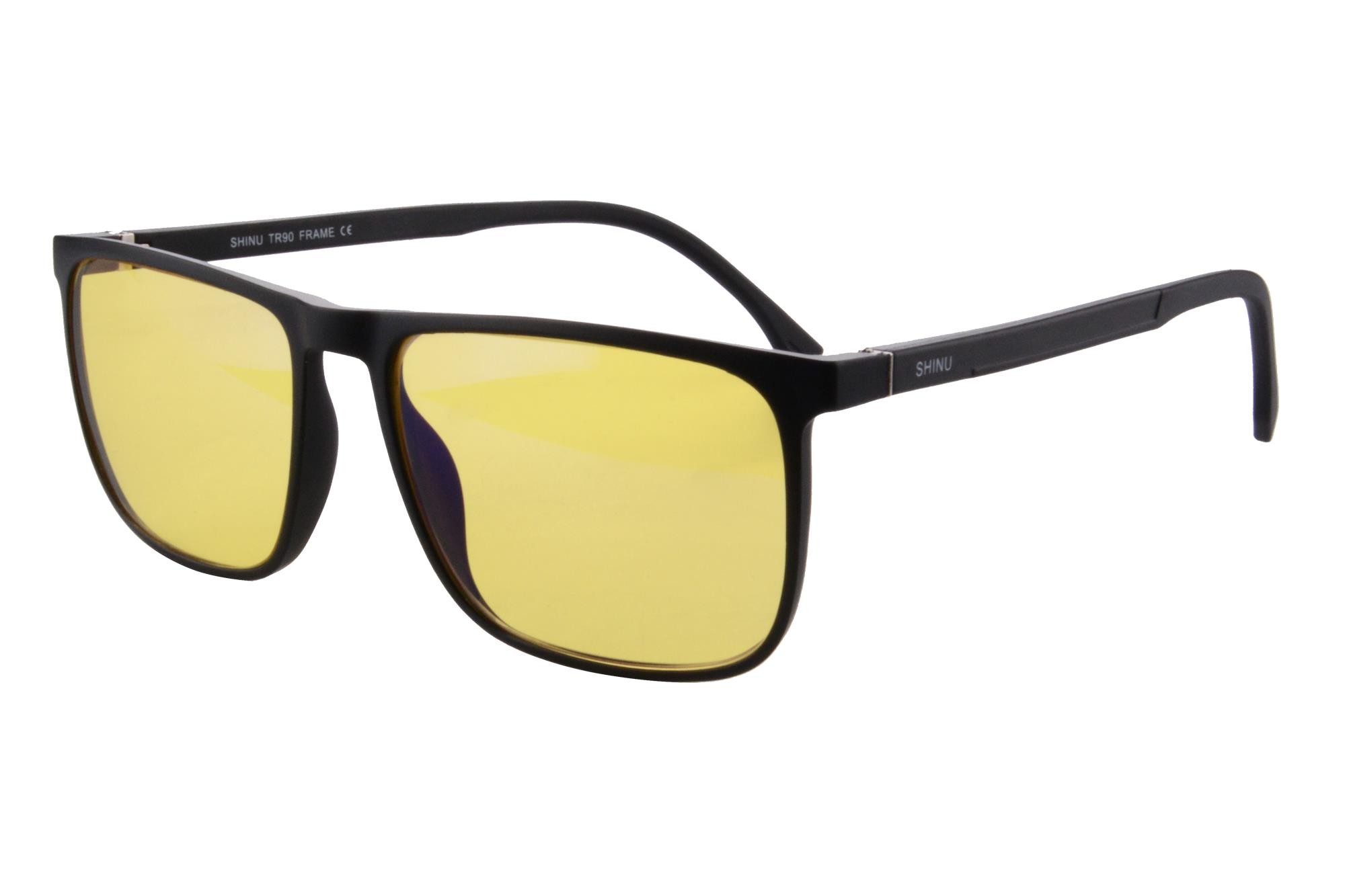 SHINU Monitor Users Anti Blue Light Computer Glasses Orange Lens and Driving Anti fatigue Computer Gaming glasses-SH078