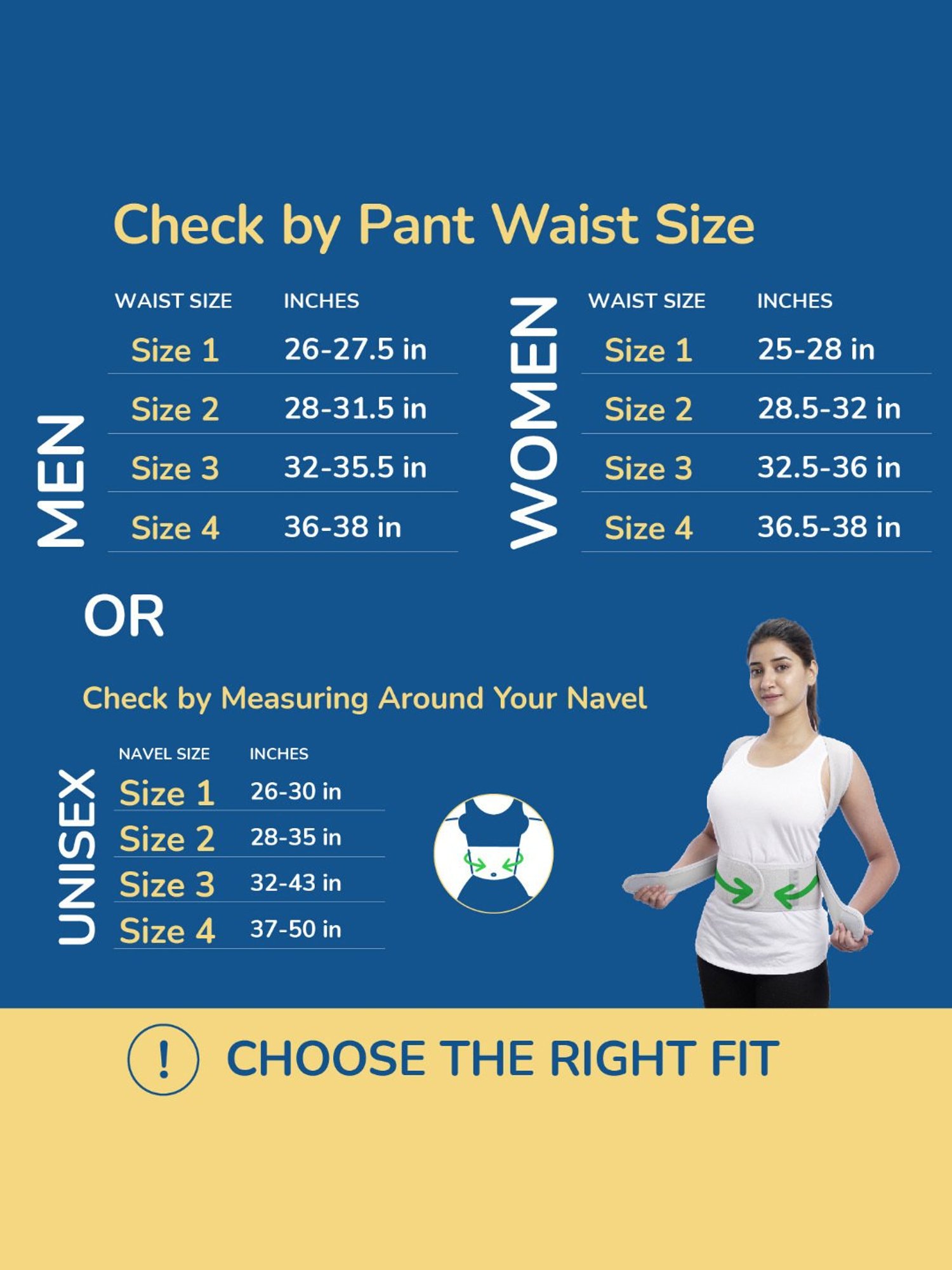 Caresmith Align Back Posture Corrector Specially Designed For Men & Women (Size 1)