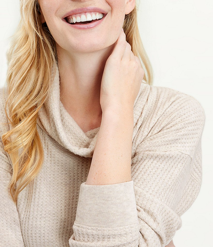 Splendid Knit Firestone Cowl Neck Coordinating Sweatshirt