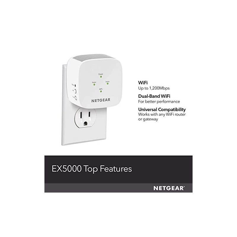 WiFi Range Extender EX5000 - Coverage up to 1500 Sq.Ft. and 25 Devices