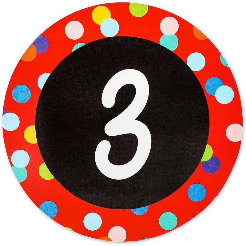 Bright Creations 36 Packs Number Stickers for the Office, Classrooms Supplies(4 Inches)