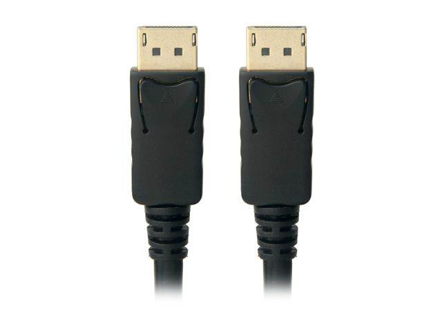 Omni Gear DIS-6 6 ft. DisplayPort 1.2 [4K@60Hz] to DisplayPort Cable, Black, Gold Plated