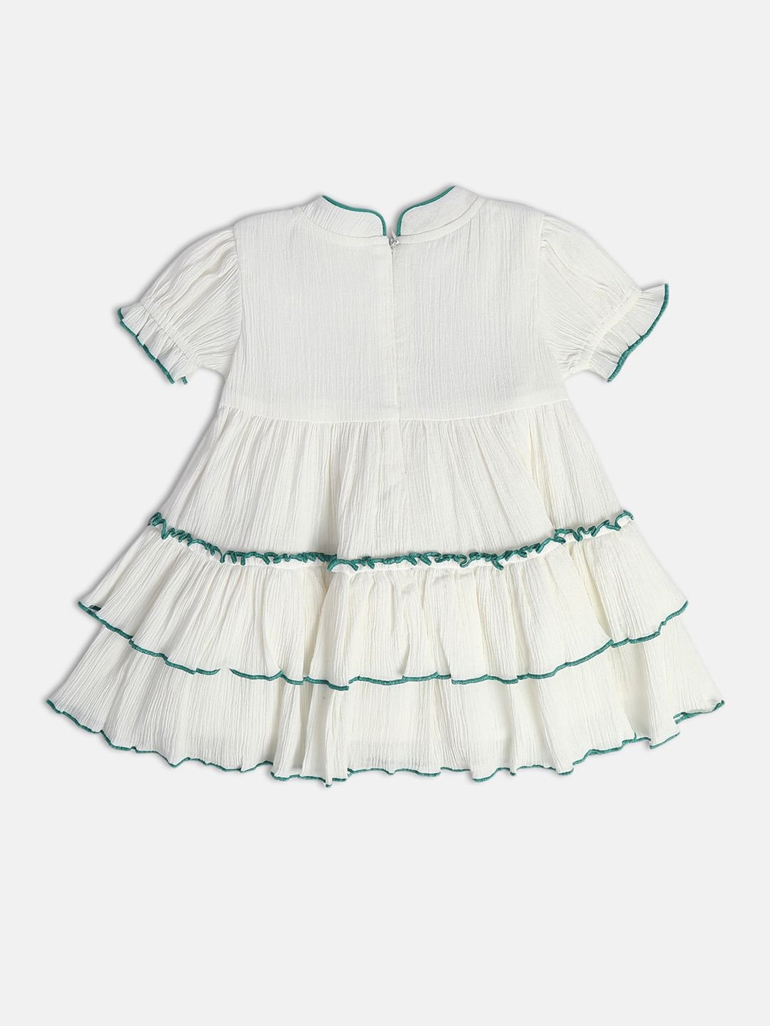MINIKLUB Kids White Embroidered Dress