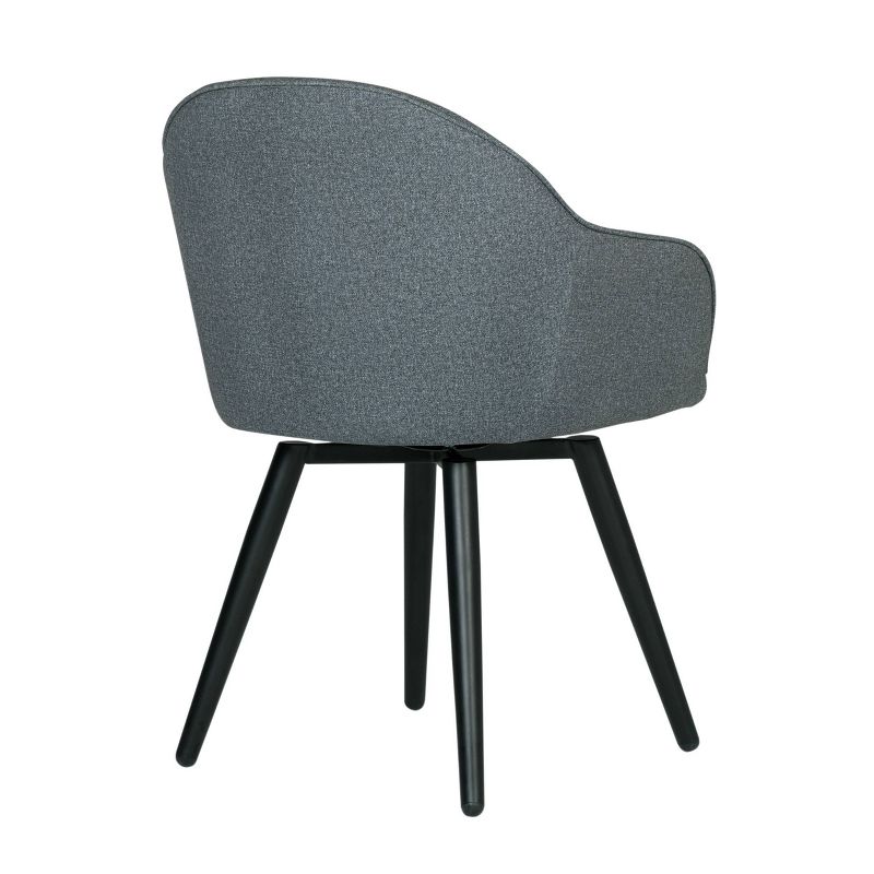 Dome Swivel Armchair Charcoal Heather - Studio Designs Home