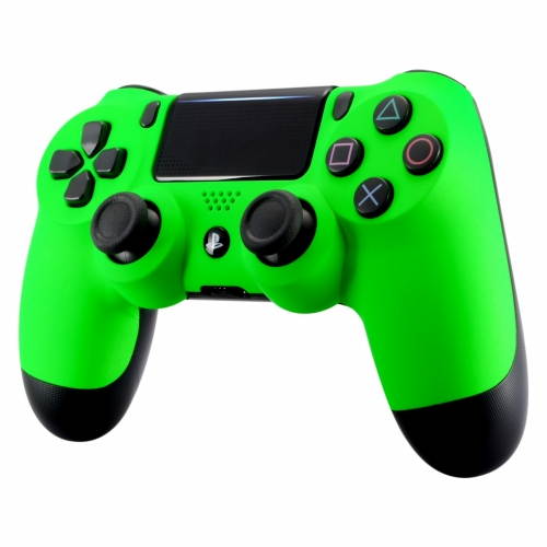 "Soft Touch Neon Green" Ps4 PRO Custom UN-MODDED Controller Exclusive Unique Design CUH-ZCT2
