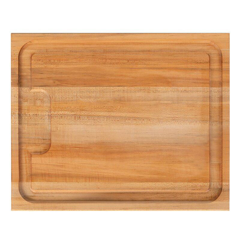 John Boos Maple Wood 21 Inch Reversible Carving Cutting Board with Au Jus/Juice Edge Groove and 3 Piece Wood Cutting Board Care and Maintenance Set