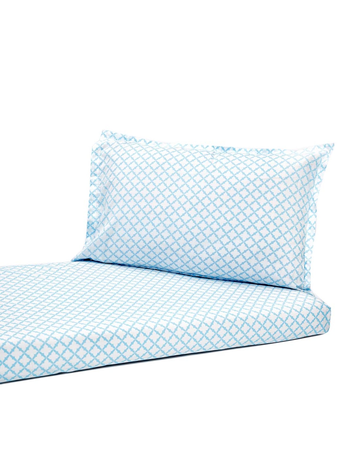 Nigh Nigh Jaal Blue Cotton 300 TC Kids Bed Linen Set