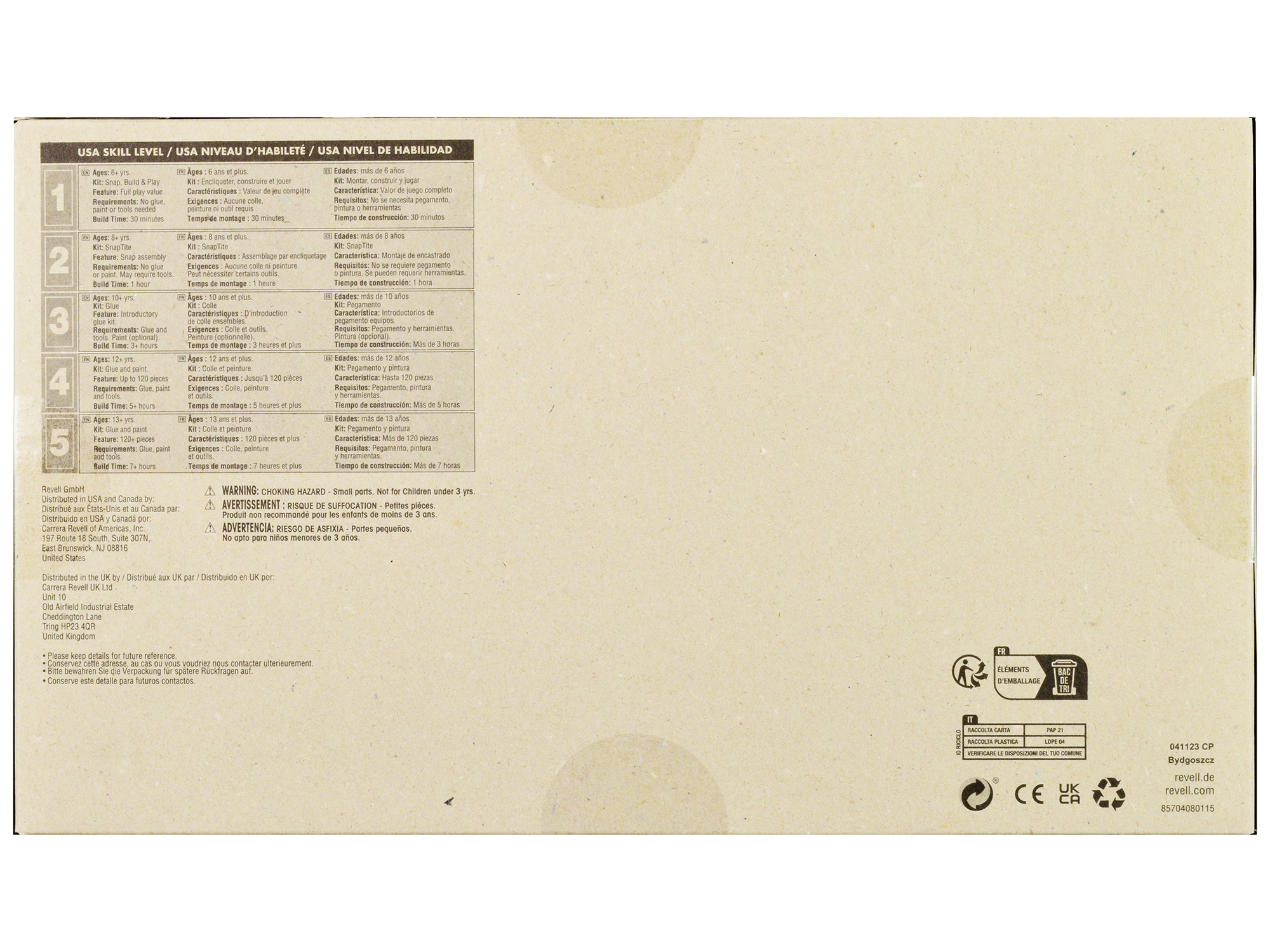 Level 4 Model Kit McDonnell Douglas F-15C Eagle Fighter Aircraft 1/48 Scale Model by Revell