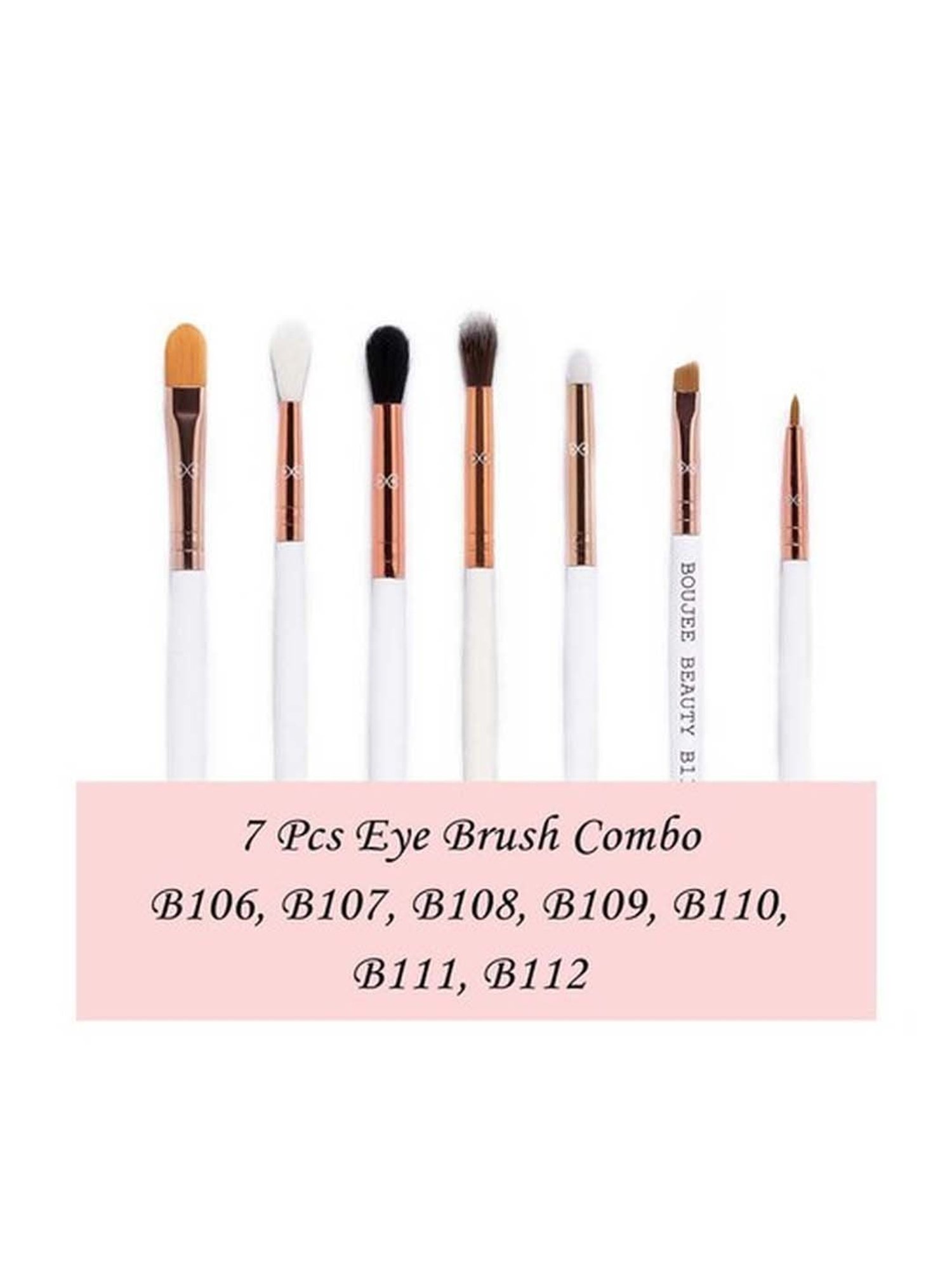 Boujee Beauty Eye Brushes Combo - 7 Pcs