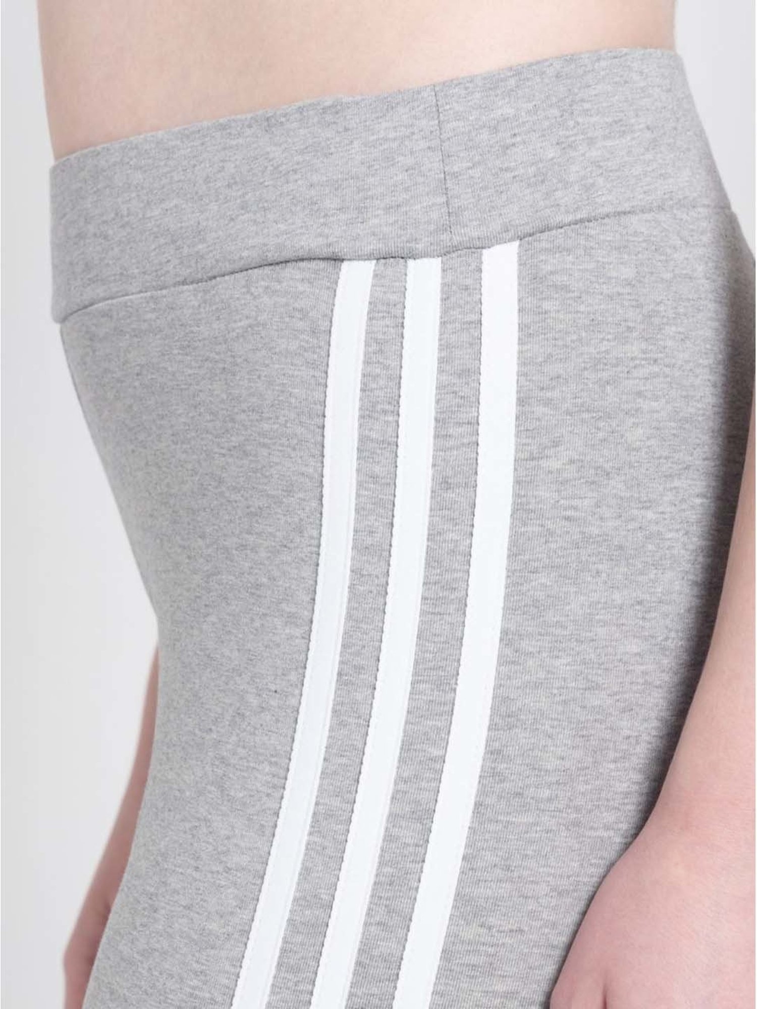 Adidas Originals Grey Cotton Striped Tights