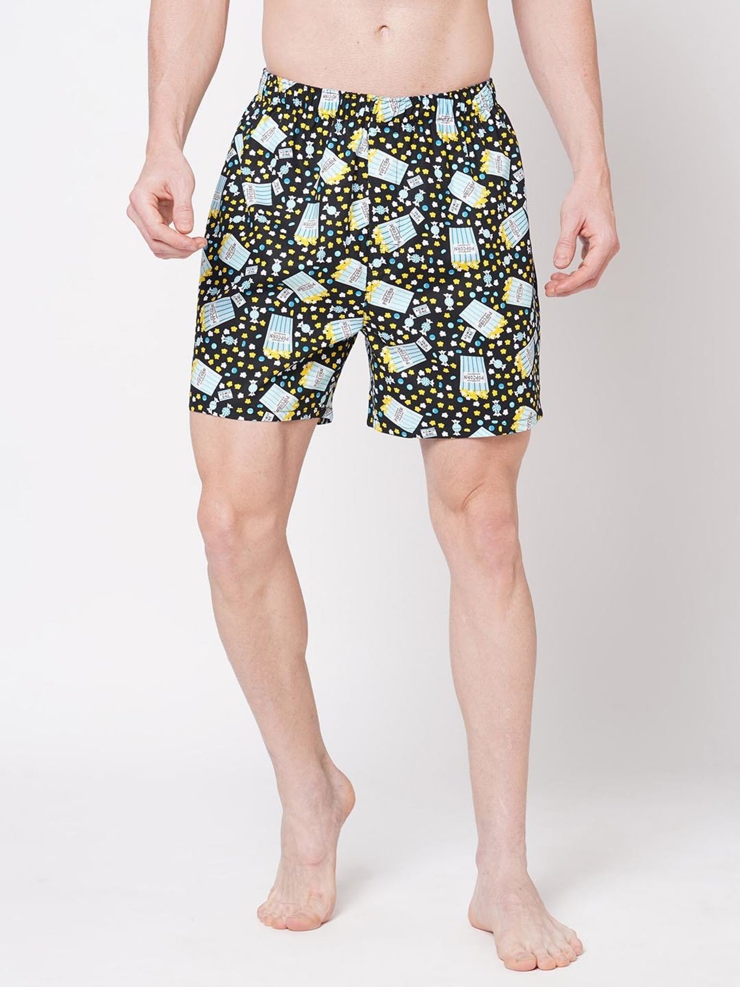 Fitz Black Printed Cotton Boxers
