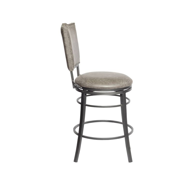 24" Sari Swivel Counter Height Barstool Brown - Steve Silver