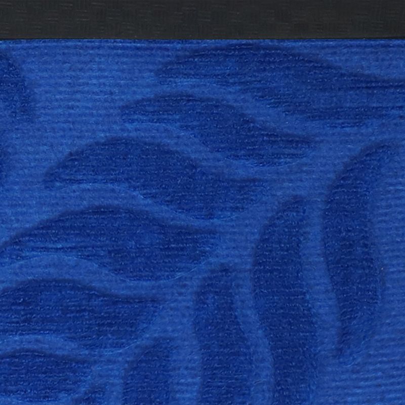 1'6"x2'6" Rectangle Outdoor Pressed or Molded Floral Accent Rug Blue - Sunnydaze Decor