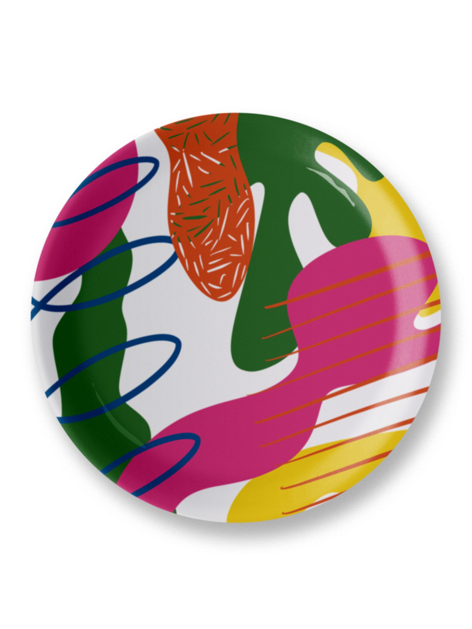 Nestroots Textured Terrain Multicolour Porcelain&iquest;Decorative Wall Plate