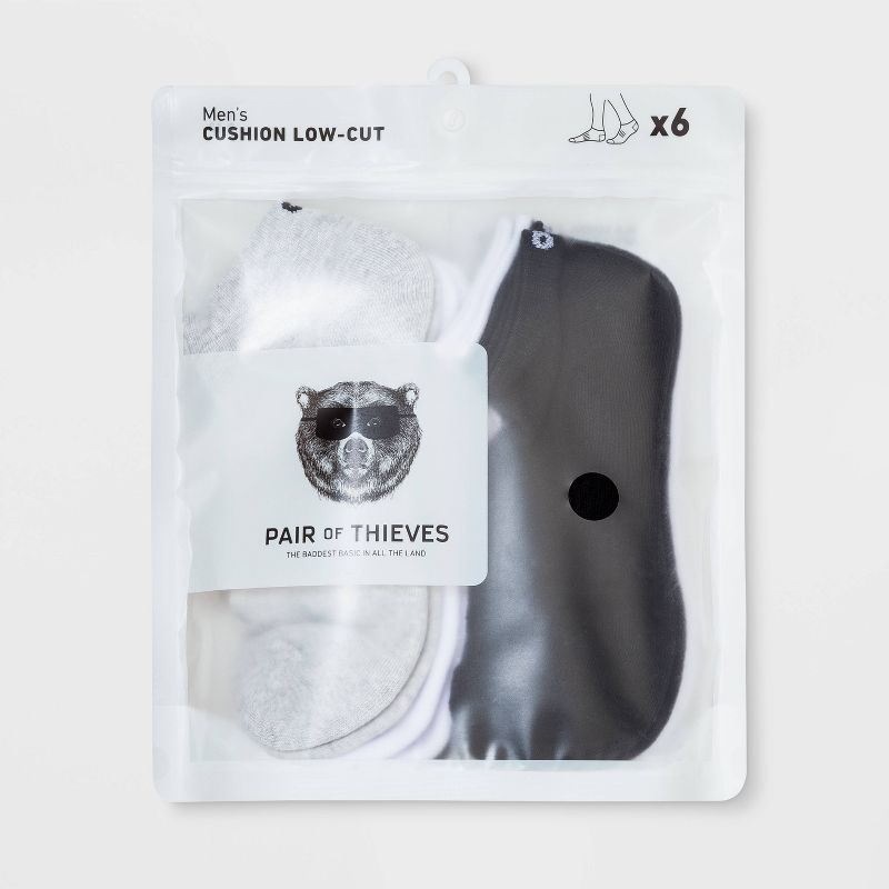 Pair of Thieves Men's 6pk Low Cut Socks - 8-12