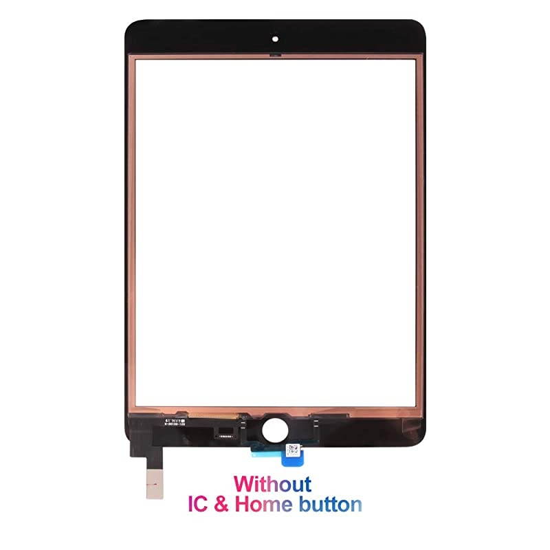 for iPad Mini 4 Screen Replacement Touch Digitizer Glass Touchscreen Repair Parts Assembly Kits with Tempered Glass ProtectorLCD not Include White