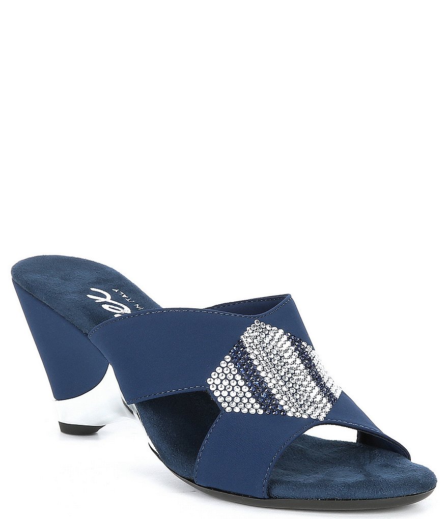 Onex Antonia Rhinestone Embellished Dress Slides