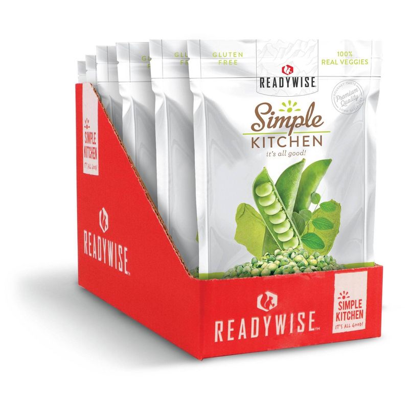 ReadyWise Simple Kitchen Wasabi Peas Freeze-Dried Vegetables - 6ct Case