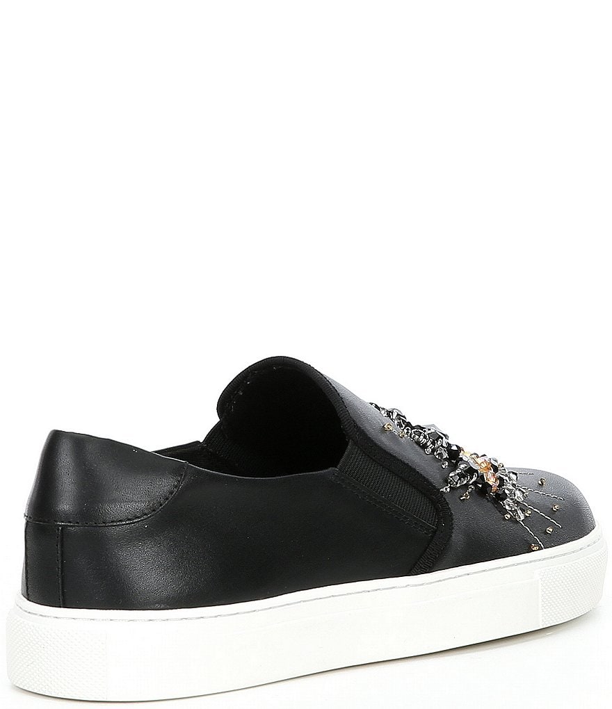 Kurt Geiger London Leah Embellished Eye Leather Sneakers